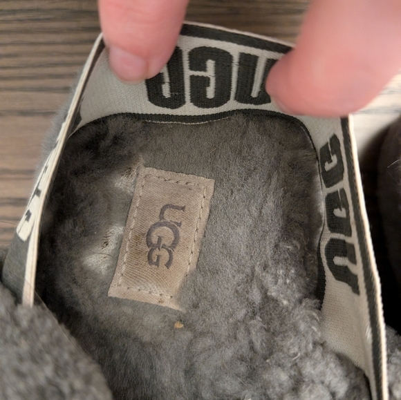 UGG Gray Fluffy Yeah Slide Slippers 6 - Picture 5 of 7